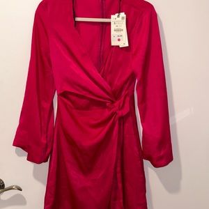 Fuchsia mini dress